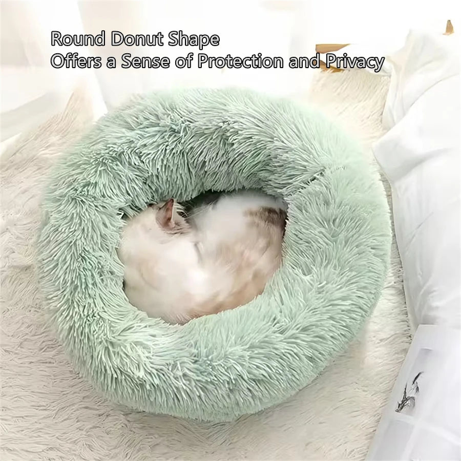 Soft Pet Cat Bed Pad Plush Warm Faux Fur dog