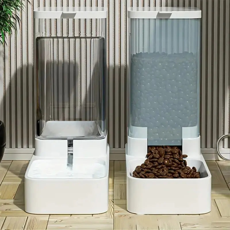 1pc/2pcs Automatic Pet  Feeder/Water Dispenser