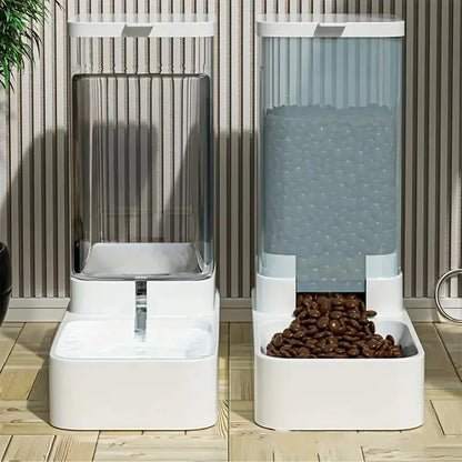 1pc/2pcs Automatic Pet  Feeder/Water Dispenser