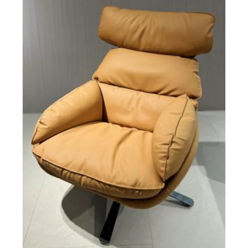 Genuine Leather Recliner Chair Single Sofa for Office