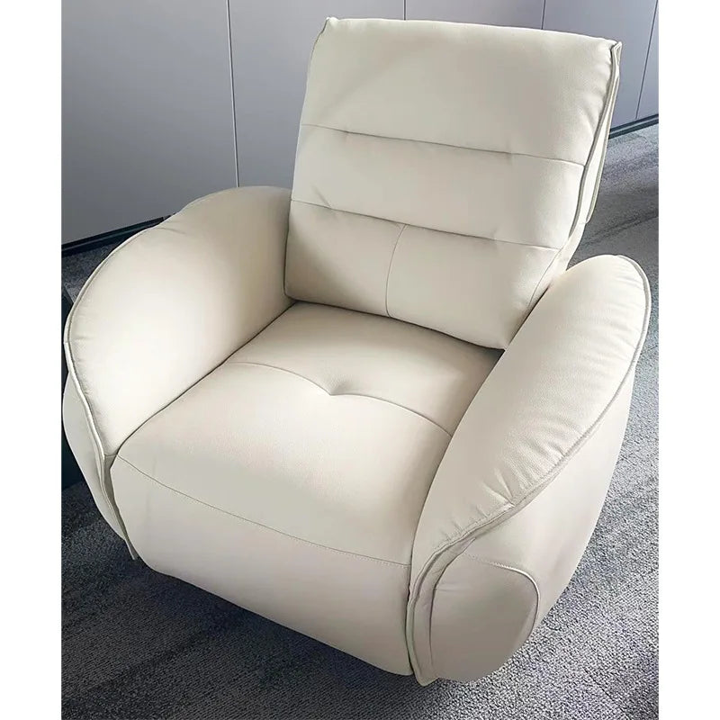 Genuine Leather Recliner Chair Single Sofa for Office