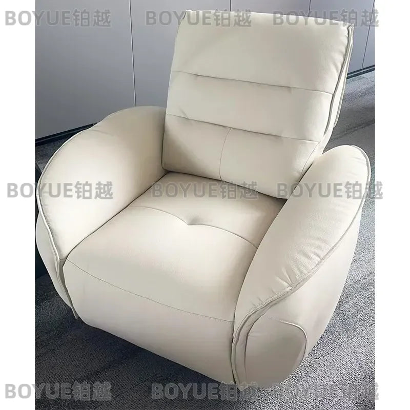 Genuine Leather Recliner Chair Single Sofa for Office
