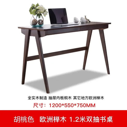 b8Solid Wood Desk Oak Office Writing Computer Desk Simple