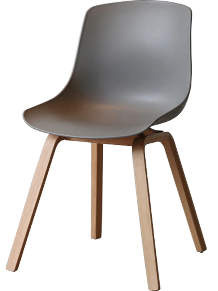 Dining Chair with Thickened Backrest Single Plastic