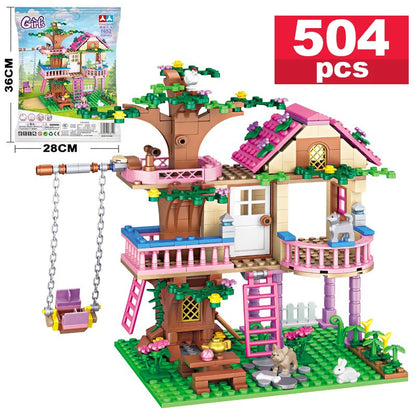 Castle Building Blocks Street View Girls Series Gifts