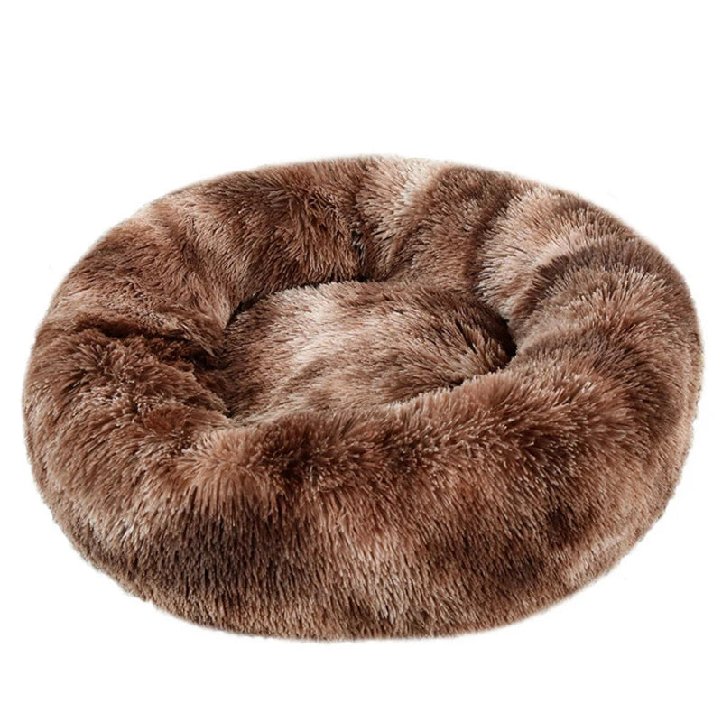 Pet Round  Bed Winter Warm and Plush Basket