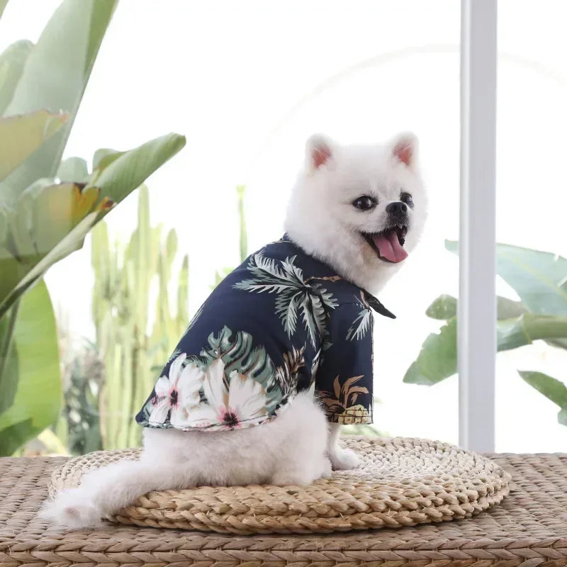 Hawaiian Style Pet Dog Clothe Summer SandBeach