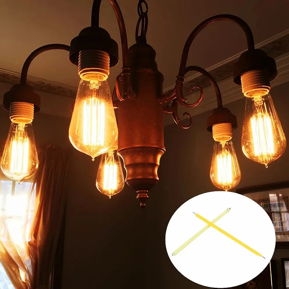 10PCS 3V COB LED Filament Edison Bulb Lamp