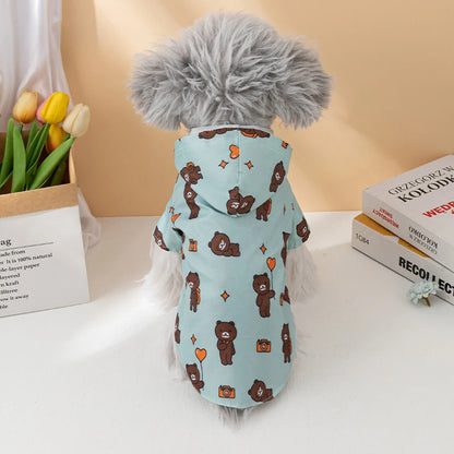 Pet Raincoat Summer Fashion Short Sleeve Waterproof Clothes