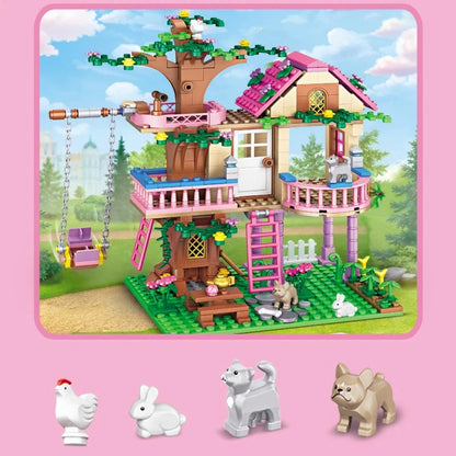 Castle Building Blocks Street View Girls Series Gifts
